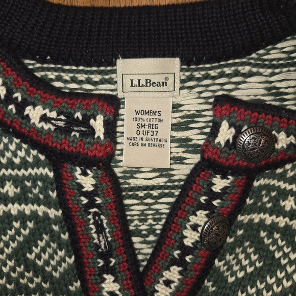 Vintage L.L. Bean Nordic Pattern Crewneck Sweater - Picture 4 of 4